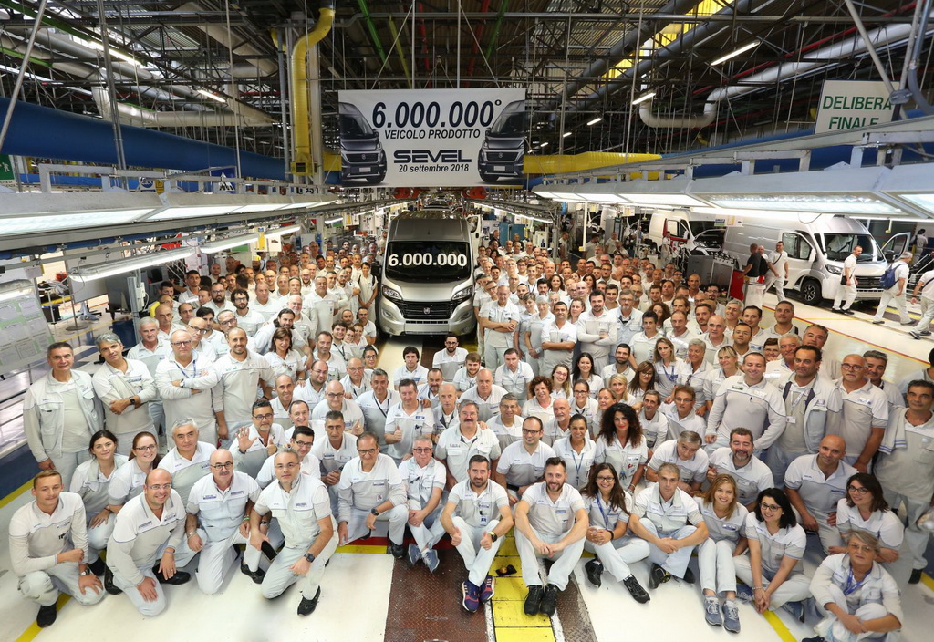 Fiat, 6.000.000 οχήματα από το Sevel