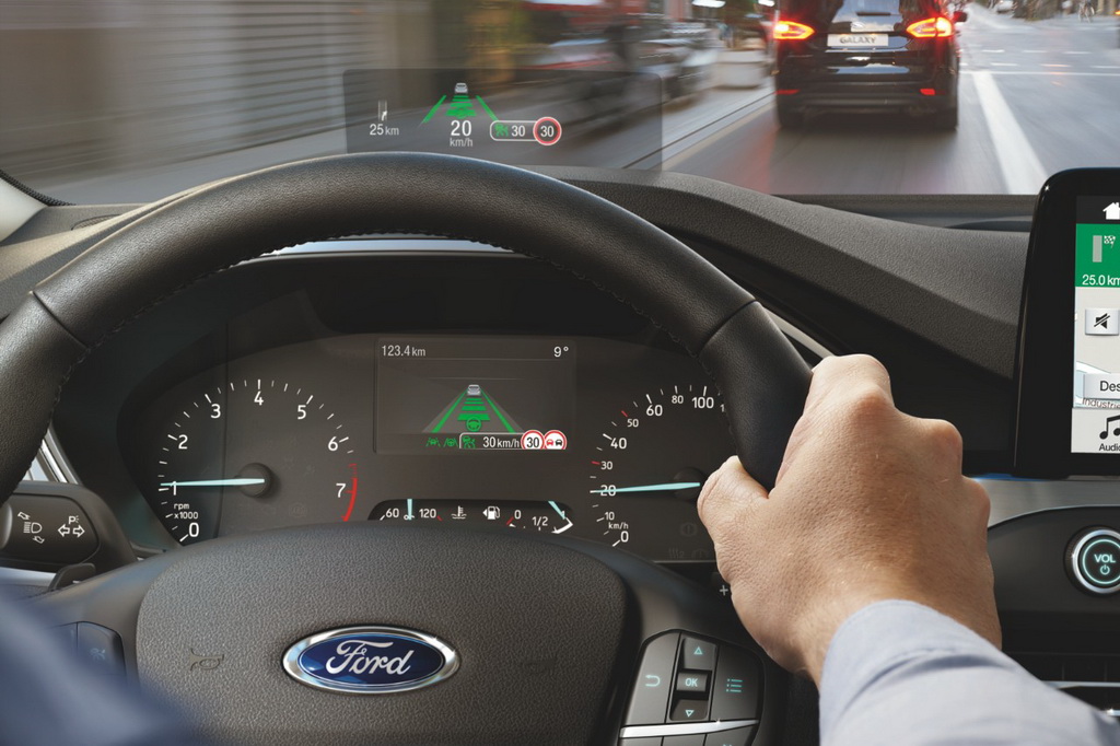 Head-up display in Ford Focus