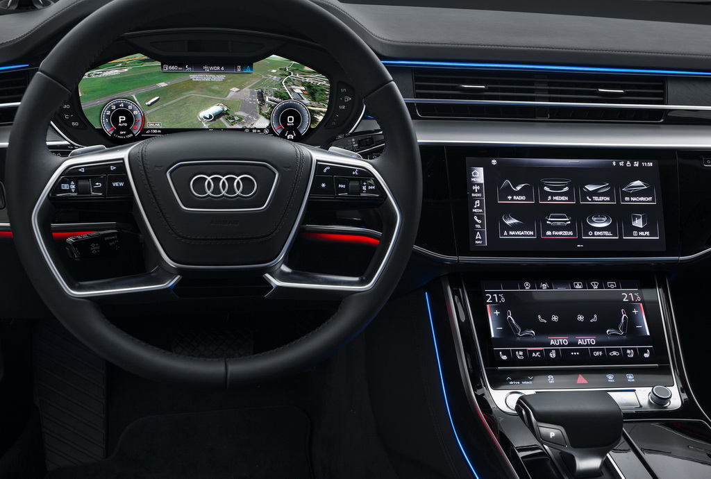 Audi A8 Cockpit with MMI touch response