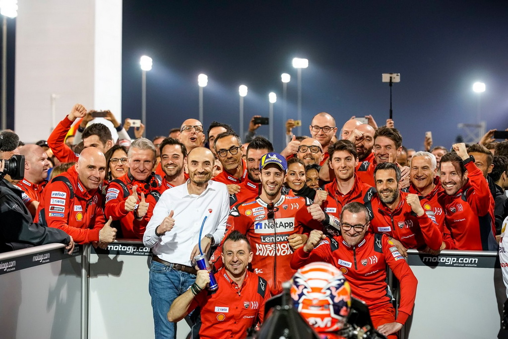 Πρωτιά για Ducati και Ντοβιτσιόζο στο Κατάρ
