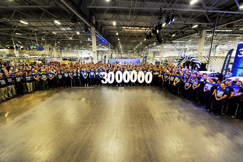 Την παραγωγή 3.000.000 οχημάτων γιορτάζει η Hyundai στην Τσεχία