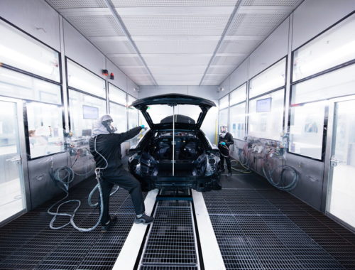 Νέες τεχνολογίες στο εργοστάσιο βαφής της Lamborghini